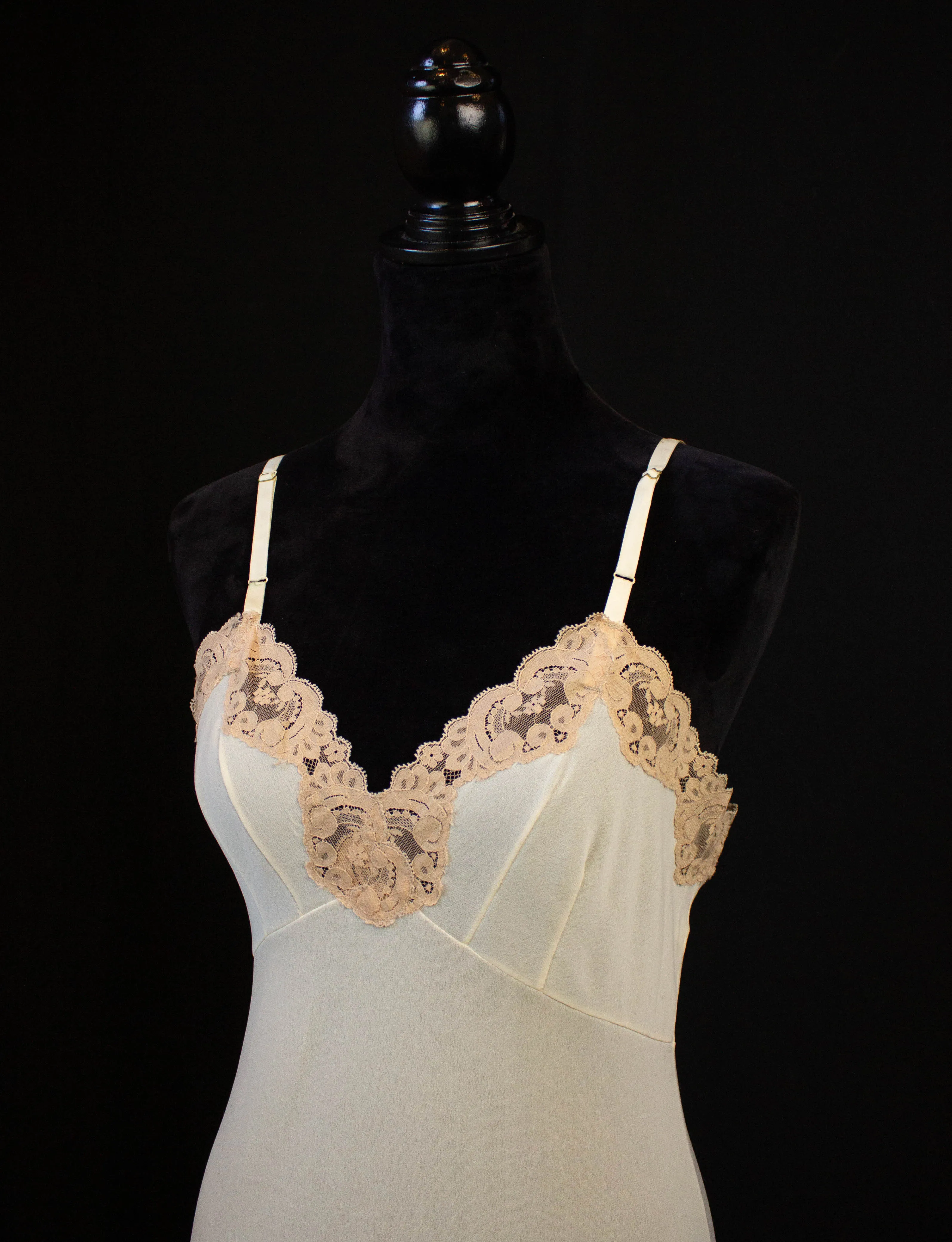Vintage 60s Emilio Pucci Sheer Slip Dress Nighty Cream Small