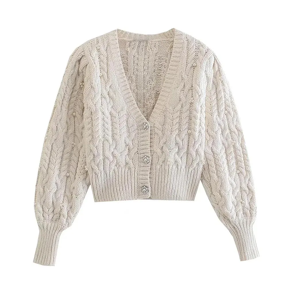 Vintage V-Neck Cardigan Sweater
