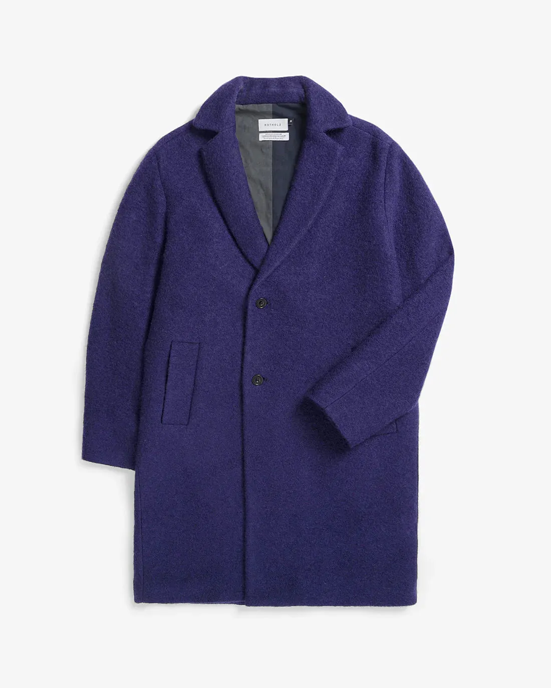 wool coat - formal - deep purple
