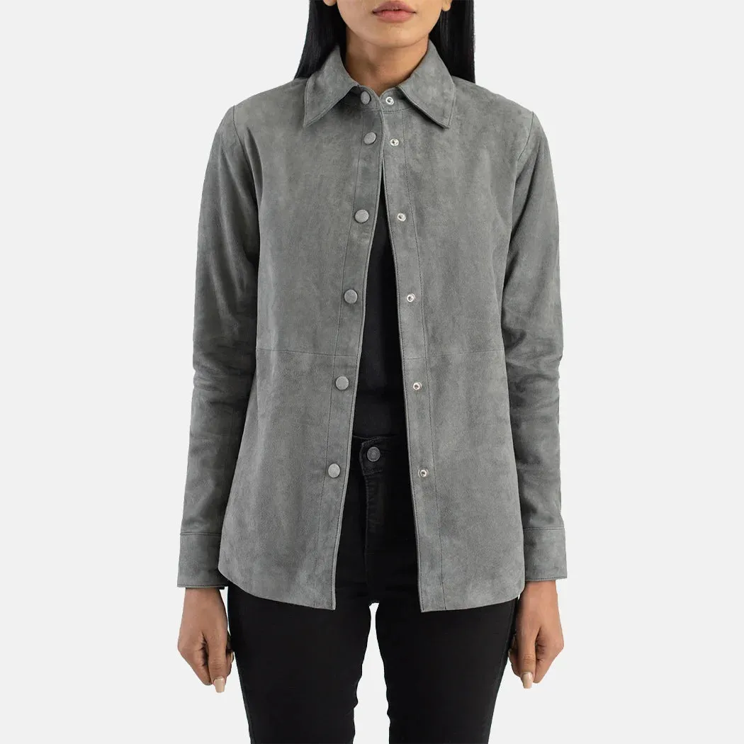 Zenith Leather Shirt Jacket