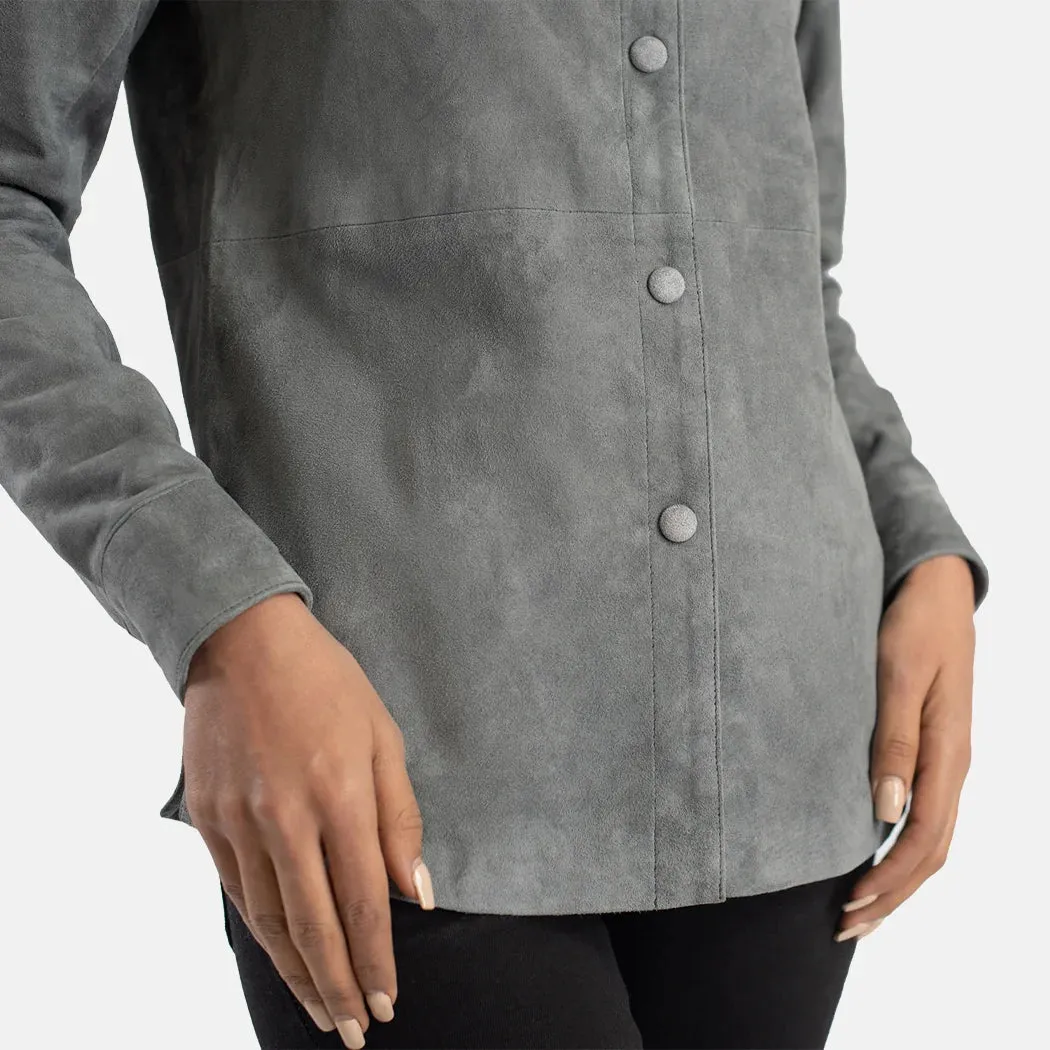 Zenith Leather Shirt Jacket