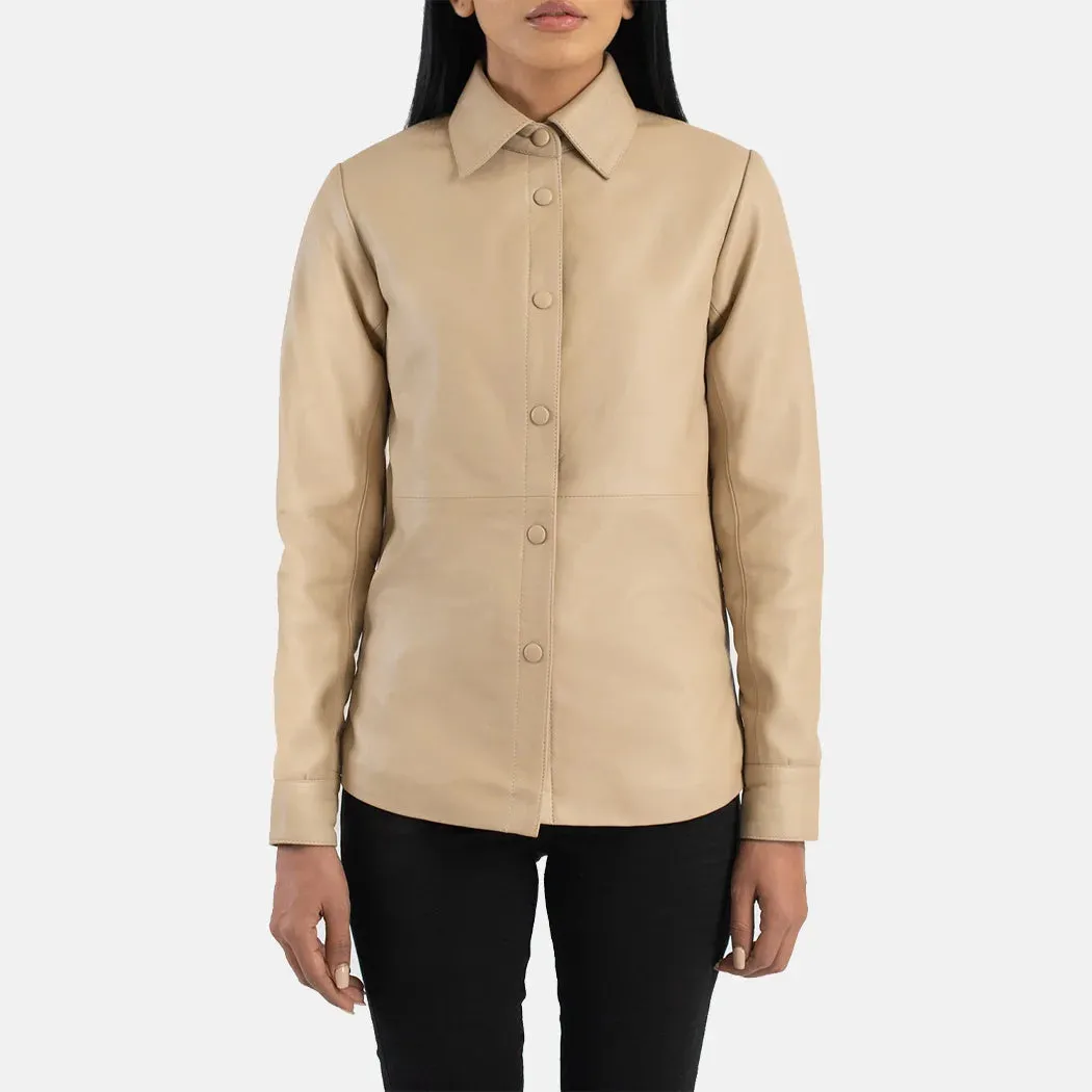 Zenith Leather Shirt Jacket